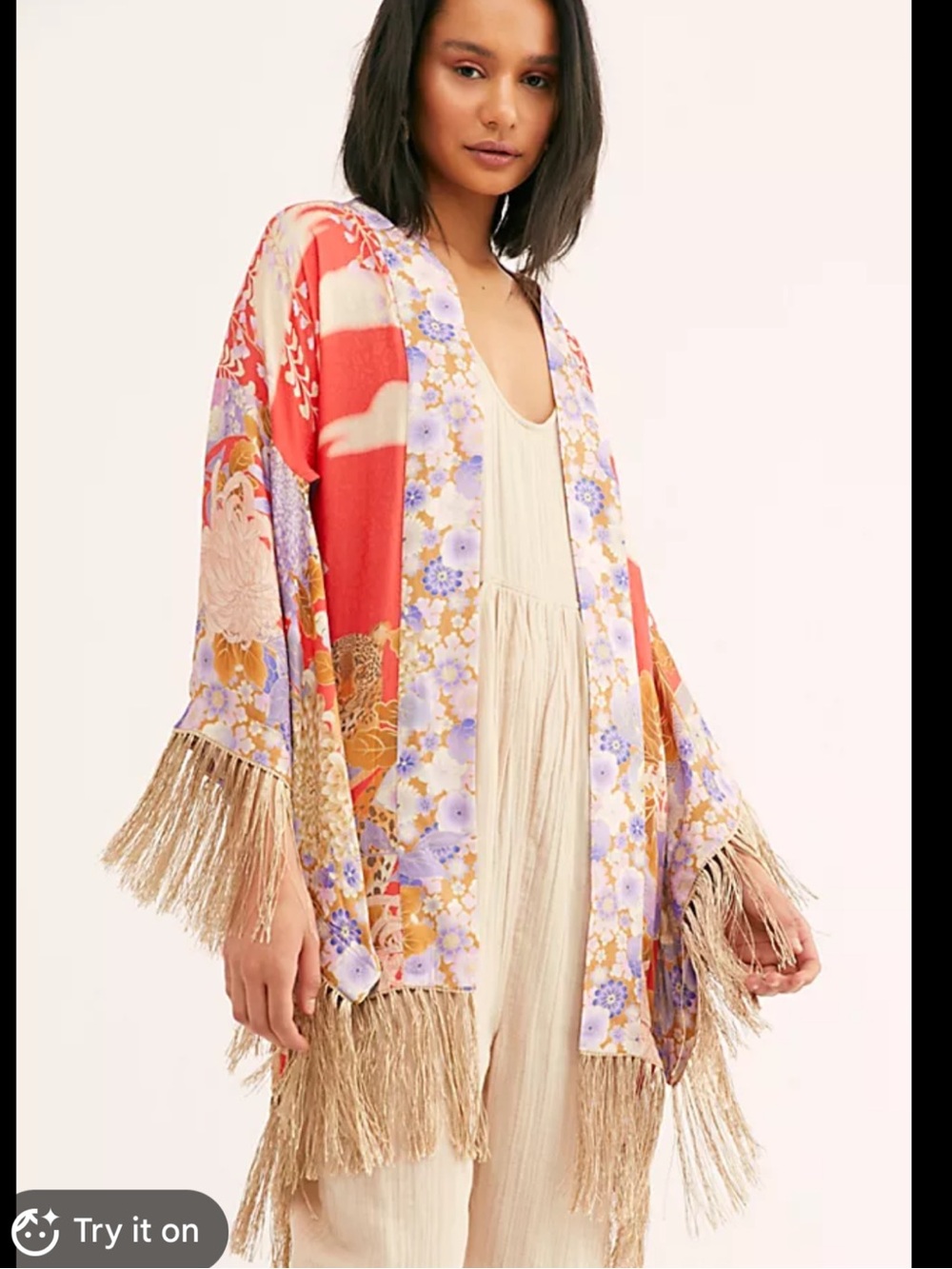 Spell and The Gypsy Collective Willow Short Robe with Tie
